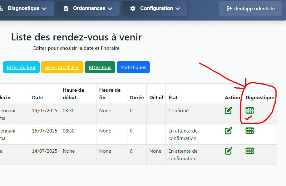 Détail RDV